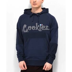Zumiez Cookies Back To Back Navy Blue Hoodie Men Size Medium